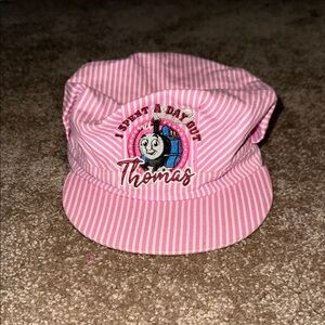 Pink Striped Thomas the Tank Engine Cap. K